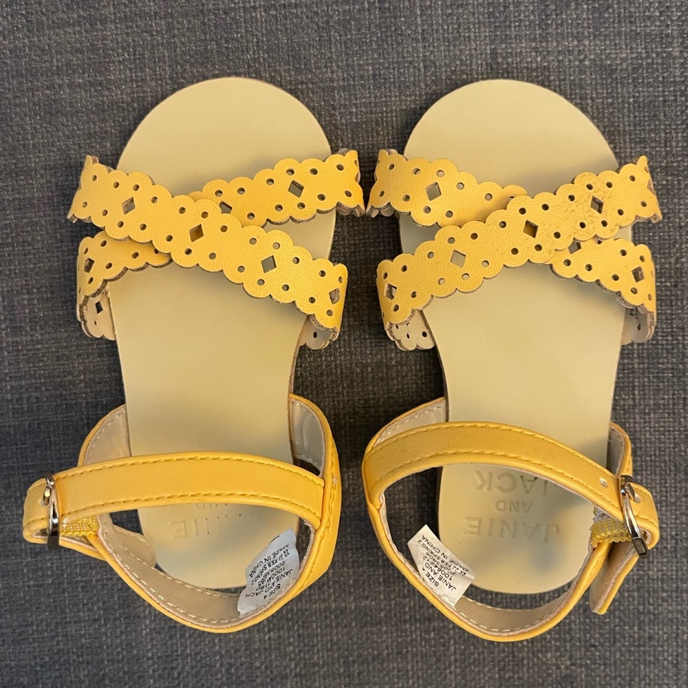 Janie and Jack Yellow Sandals